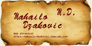 Mahailo Džaković vizit kartica